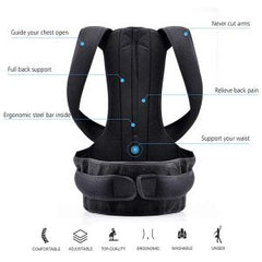 Adjustable Posture Back Belt, Posture Corrector Belt For Men And Women, Back Support And Shoulder Belt