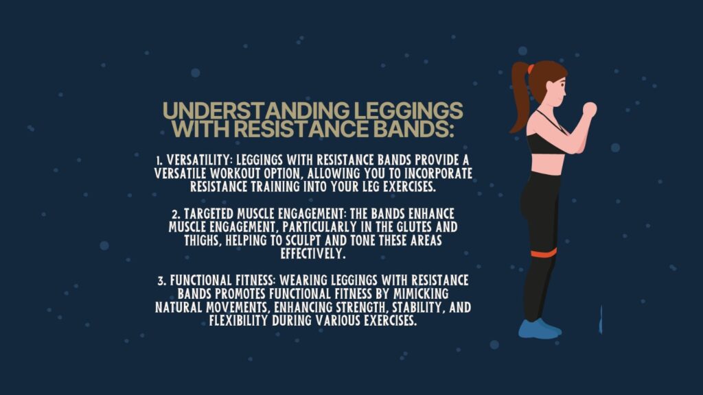 Leggings with resistance bands