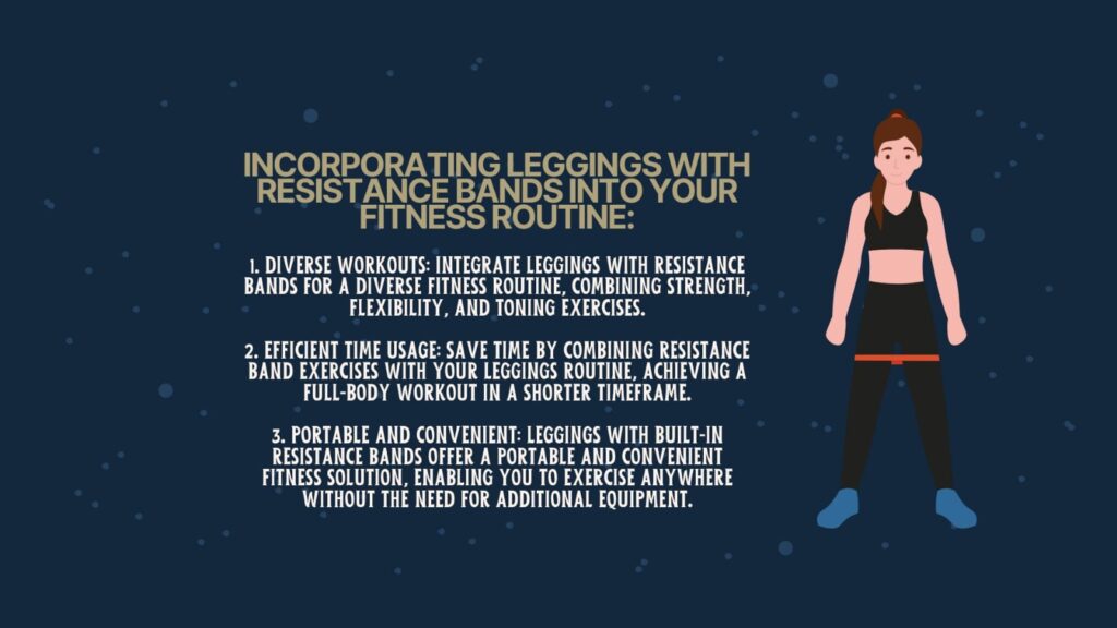 Leggings with resistance bands