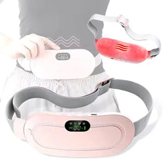 Heating Pad Women Period Pain Cramp Relief Belt | Portable Electric Menstrual Heating Pad With 3 Heat Levels & 4 Massage Modes For Belly And Waist Pain Relief