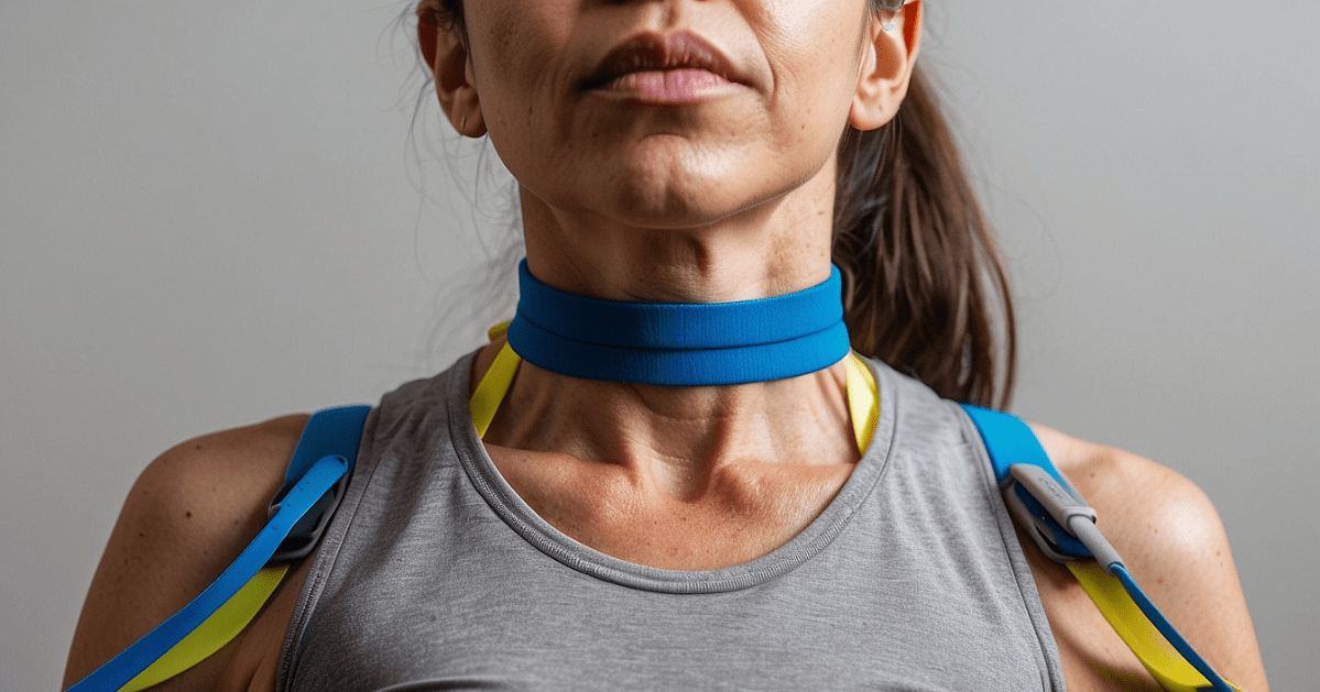 Neck exercises with resistance bands