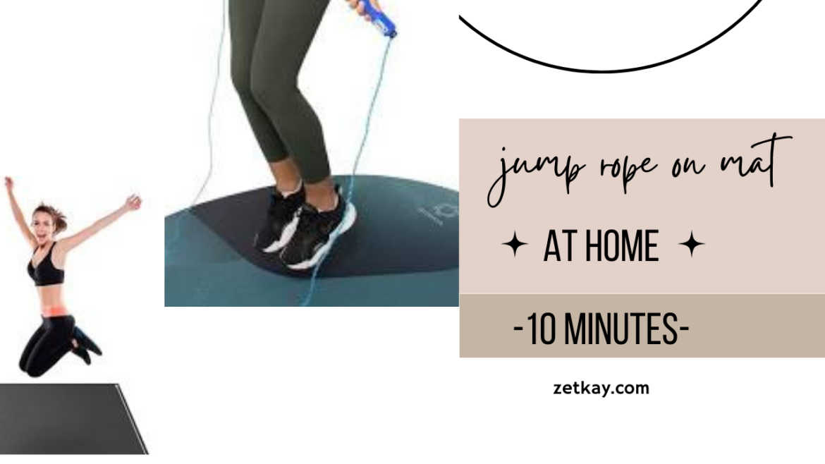 jump rope on mat