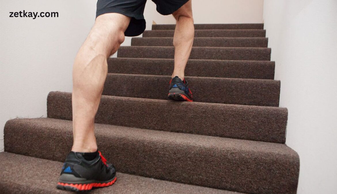 climbing the stair